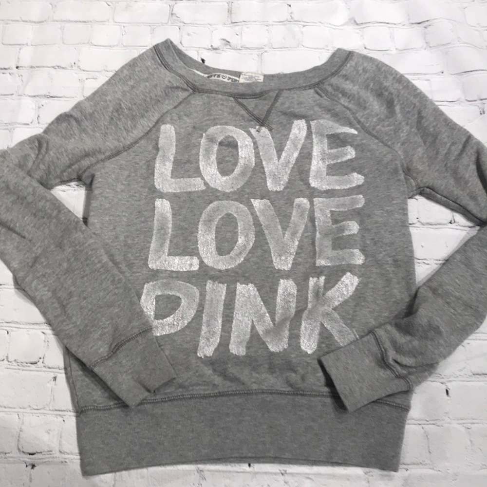 Pink | Victoria’s Secret Crew Neck Logo Sweatshirt